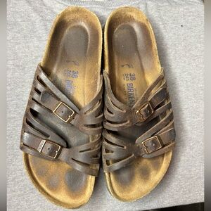 Birkenstock Granada Brown Sandals Size 38/8 Spring Summer Fall Bohemian